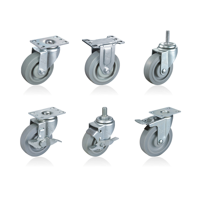 rubber caster wheels heavy duty